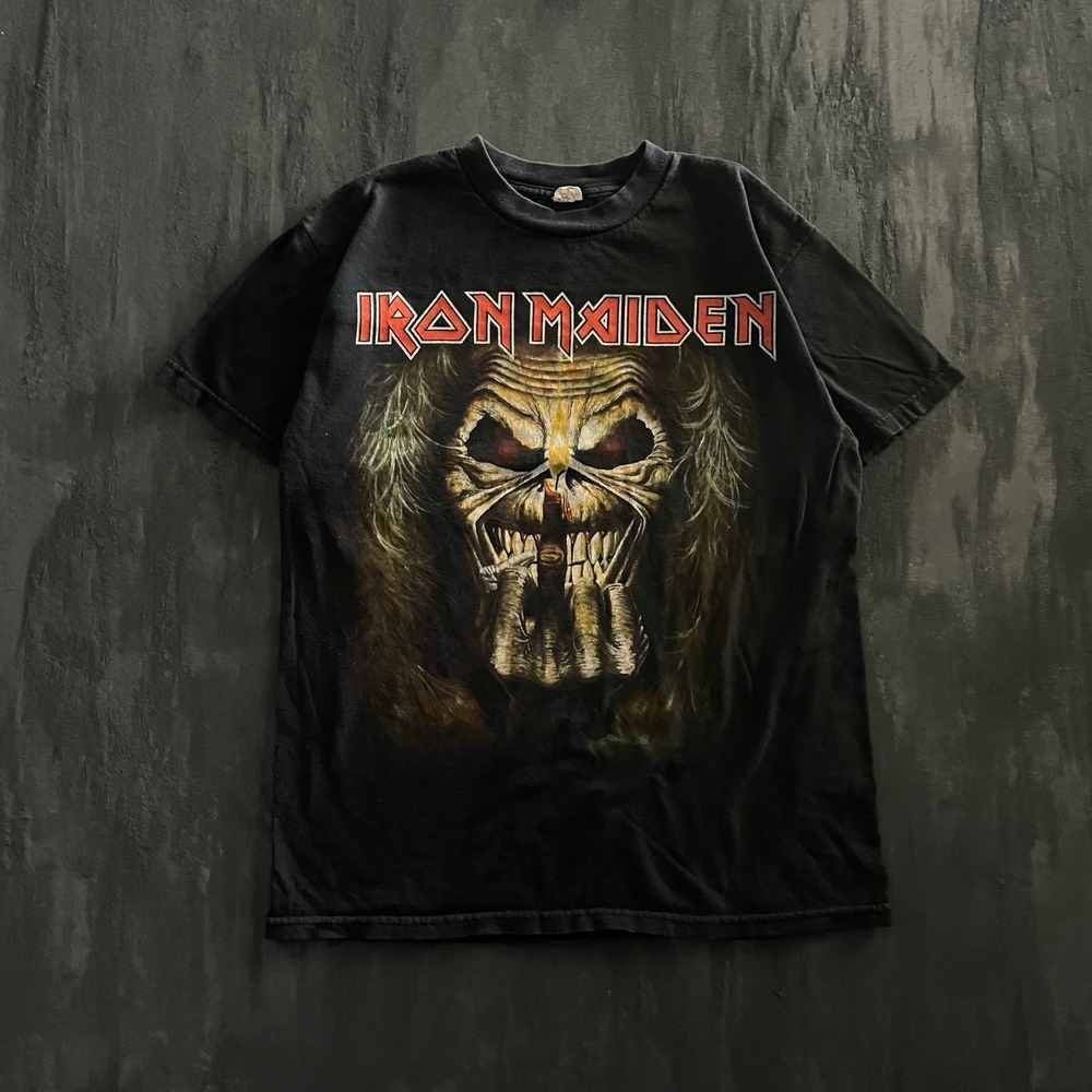Vintage Iron Maiden Shirt Mens M Black 2000s y2k Alstyle Apparel